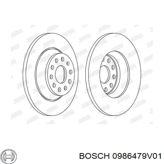 Гальмівні диски 0986479V01 Bosch