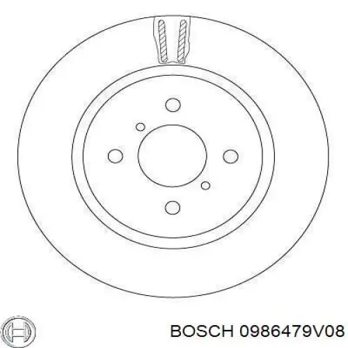 Купити 0986479V08 Bosch Ротор гальмівний