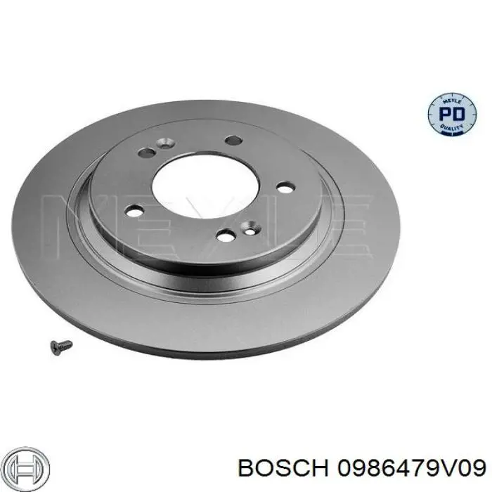 Диск гальмівний задній Bosch 0986479V09