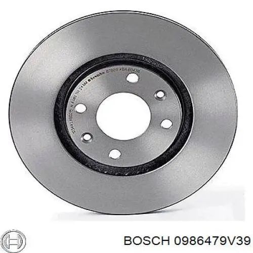 Диск гальмівний задній 0986479V39 Bosch