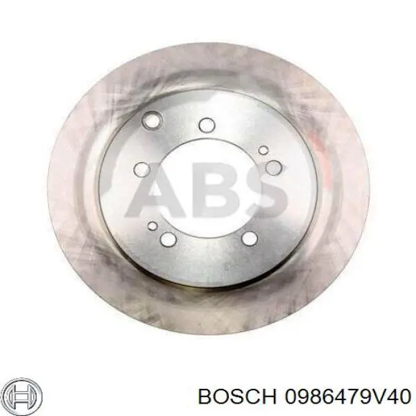 0986479V40 Bosch диск гальмівний задній