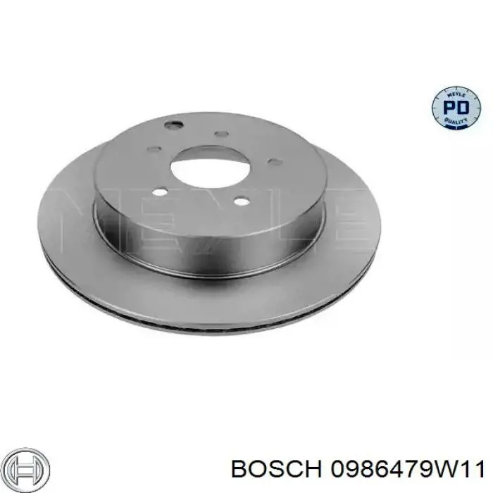 Купити 0986479W11 Bosch Диск заднього гальма