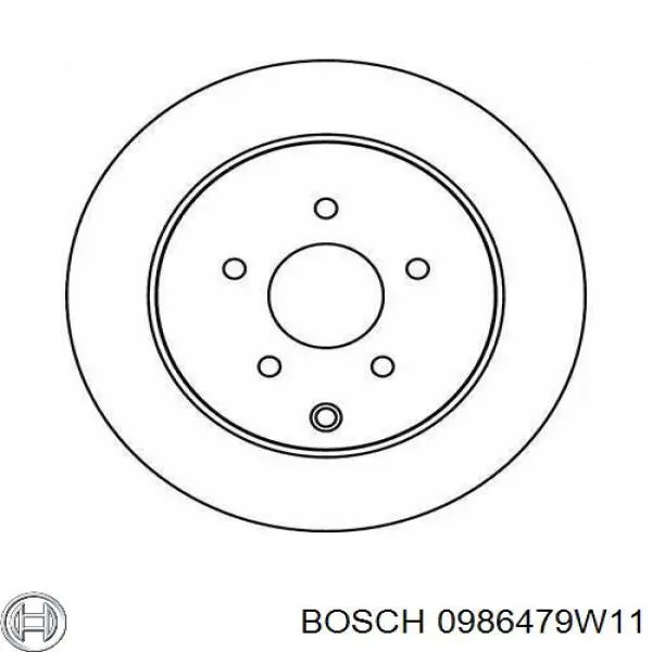 Гальмівні диски 0986479W11 Bosch