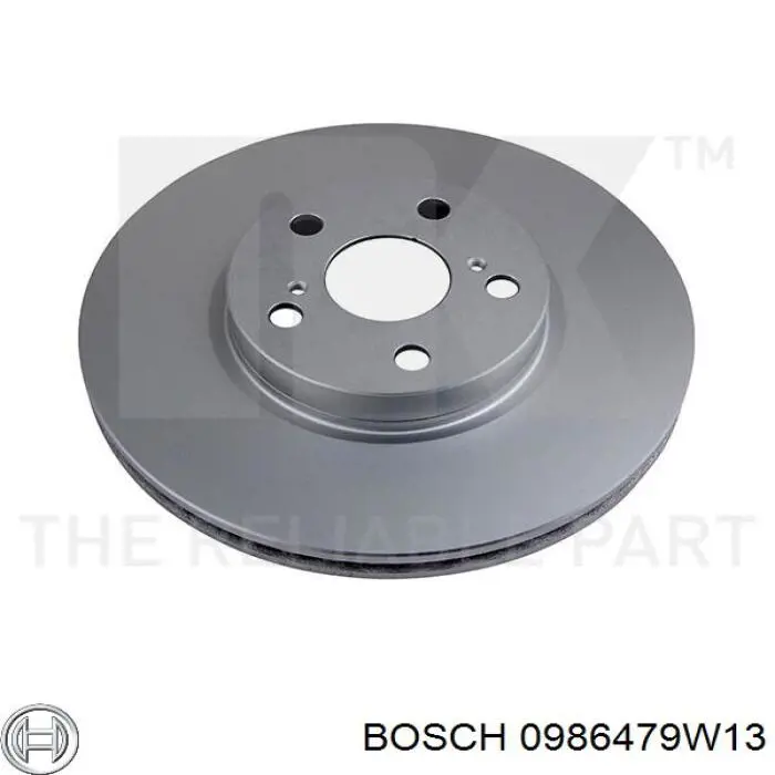 0986479W13 Bosch Гальмо дискове переднє