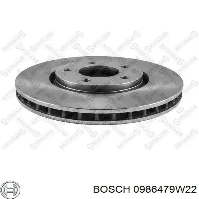 Купити 0986479W22 Bosch Диск заднього гальма