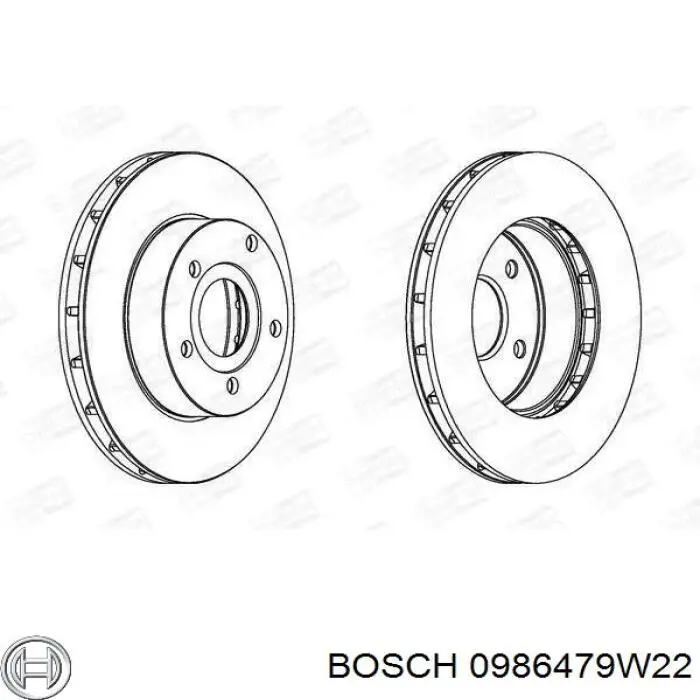 Гальмівні диски 0986479W22 Bosch