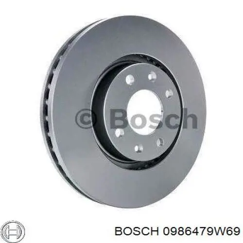 Гальмівні диски передні 0986479W69 Bosch