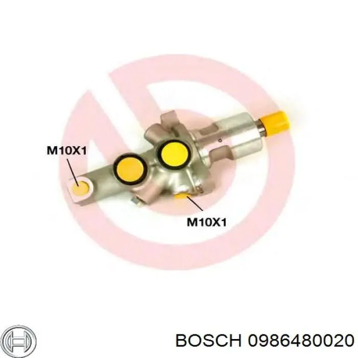 Головний гальмівний циліндр 0986480020 Bosch