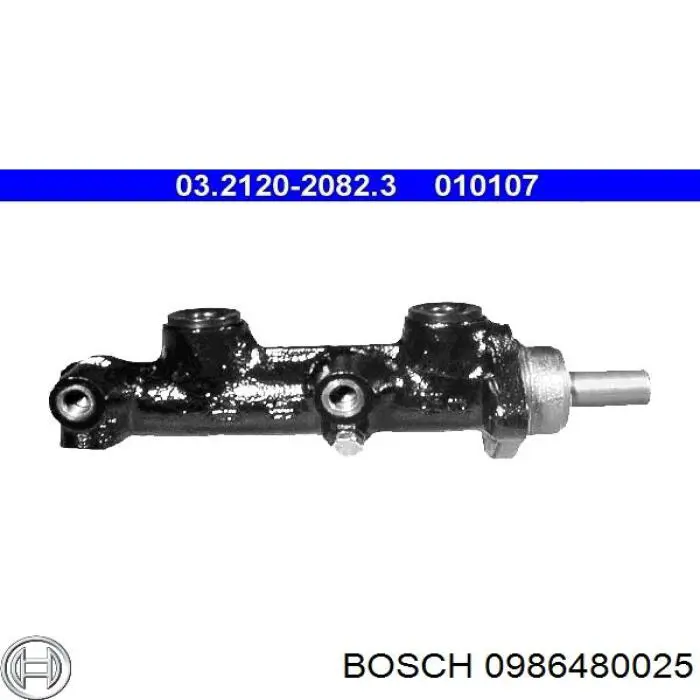 Циліндр гальмівний, головний 0986480025 Bosch