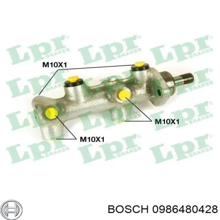 0986480428 Bosch Циліндр гальмівний, головний