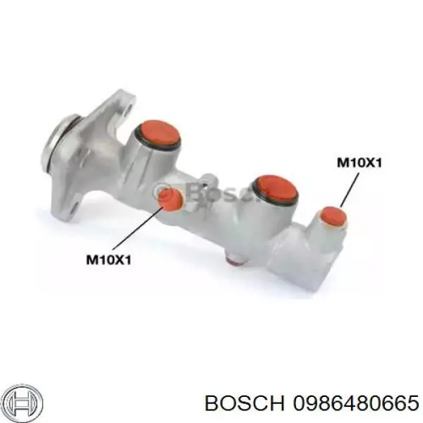 Циліндр гальмівний, головний 0986480665 Bosch