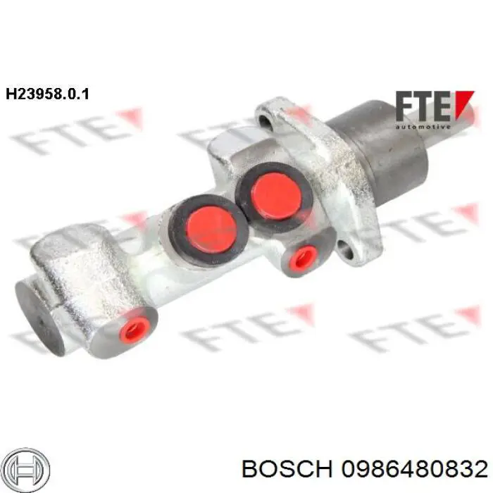 Циліндр головний гальма (Гідротормоз) Bosch 0986480832 ціна, від 34.70 USD