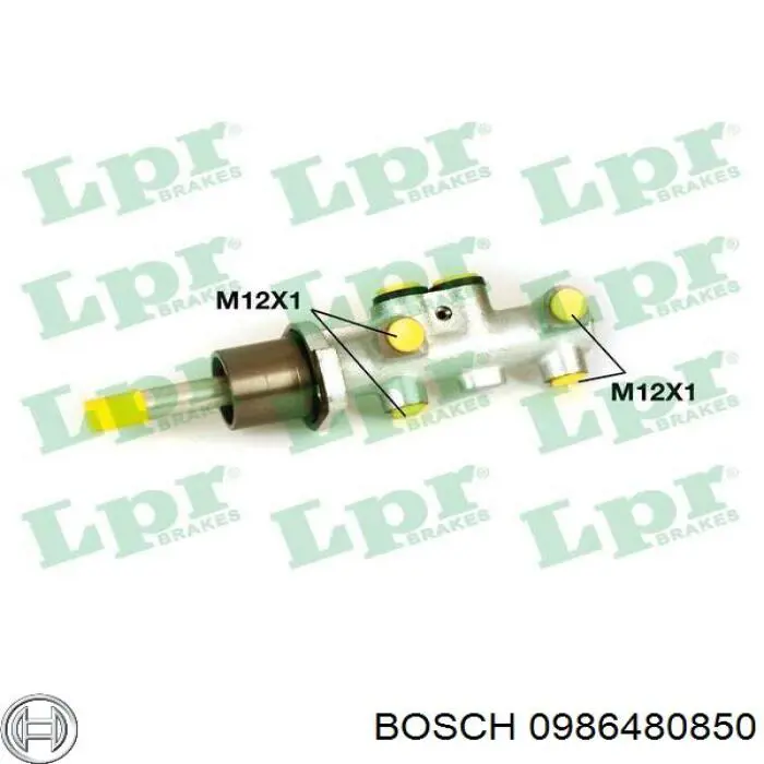 0986480850 Bosch Циліндр гальмівний, головний
