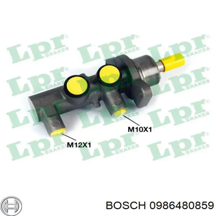0986480859 Bosch Циліндр гальмівний, головний
