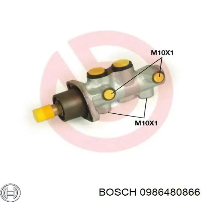 0986480866 Bosch циліндр гальмівний, головний