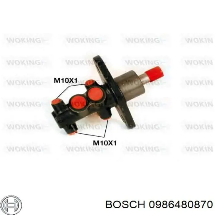 Купити 0986480870 Bosch Головний гальмівний циліндр