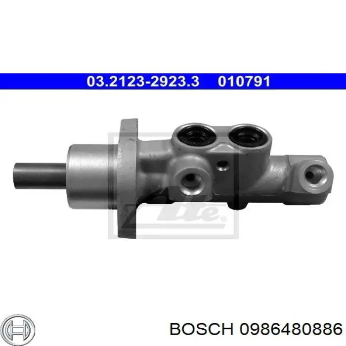 Циліндр головний гальма (Гідротормоз) Bosch 0986480886 ціна, від 41.69 USD