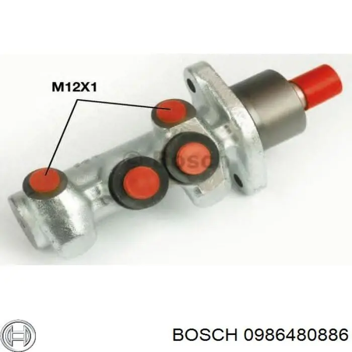 Купити 0986480886 Bosch Головний гальмівний циліндр