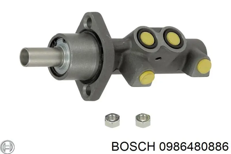 0986480886 Bosch Циліндр гальмівний, головний