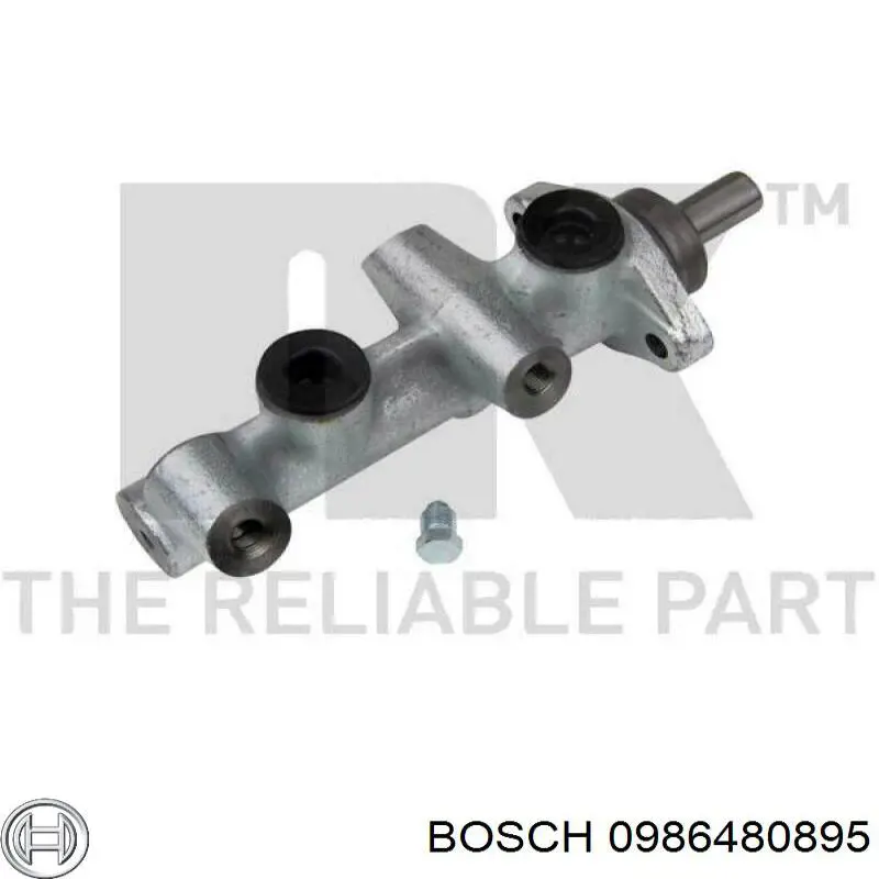 Головний гальмівний циліндр 0986480895 Bosch