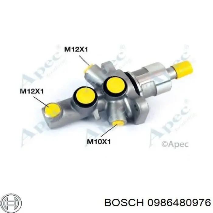 Циліндр гальмівний, головний 0986480976 Bosch