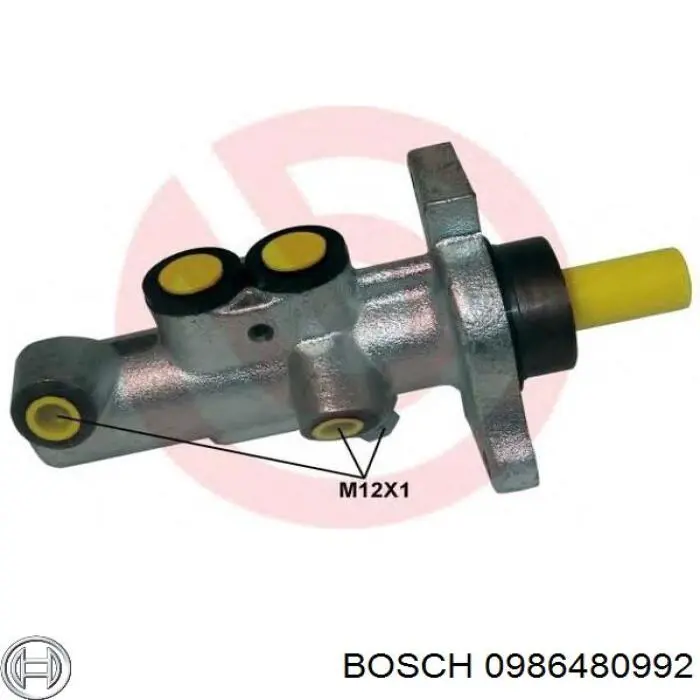 0986480992 Bosch циліндр гальмівний, головний