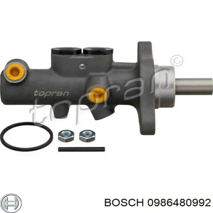 Купити 0986480992 Bosch Головний гальмівний циліндр