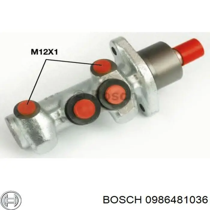 Циліндр гальмівний, головний 0986481036 Bosch