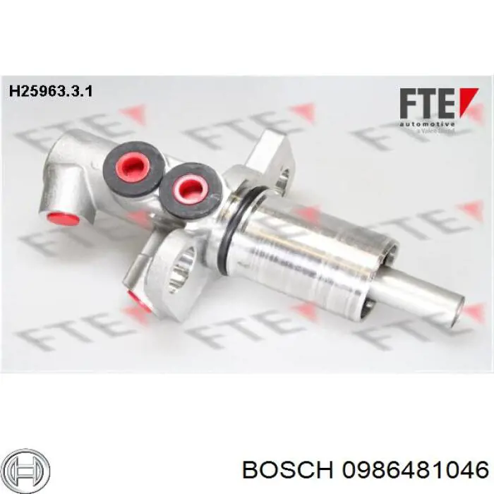 Головний гальмівний циліндр 0986481046 Bosch
