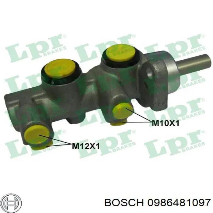 Циліндр гальмівний, головний 0986481097 Bosch