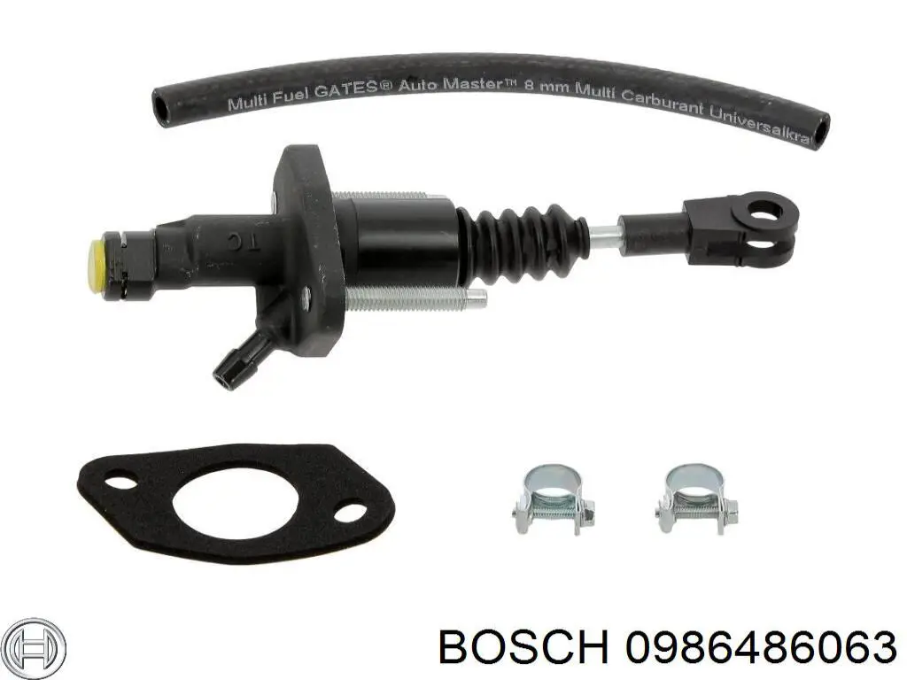 Головний циліндр зчеплення 0986486063 Bosch