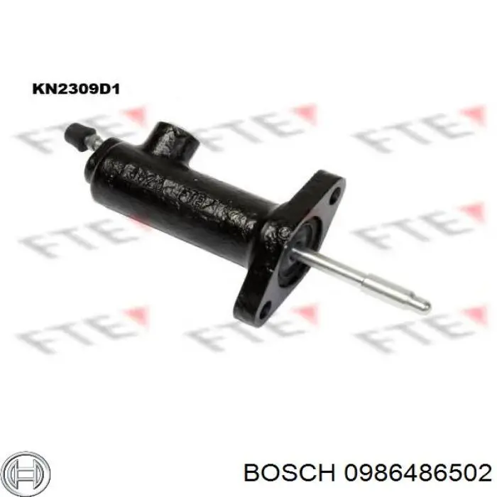 Робочий циліндр зчеплення 0986486502 Bosch