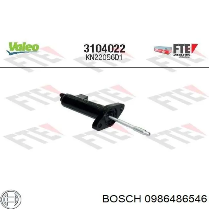 Актуатор зчеплення Bosch 0986486546 ціна, від 49.83 USD