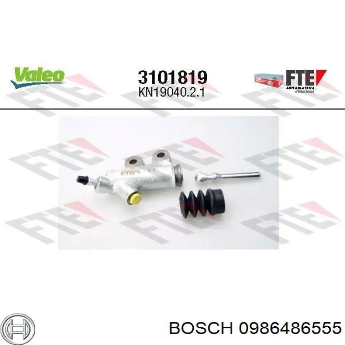 Купити 0986486555 Bosch Робочий циліндр зчеплення