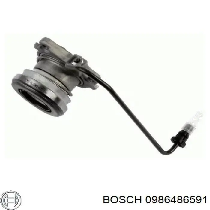 Купити 0986486591 Bosch Робочий циліндр зчеплення в зборі з витискним підшипником