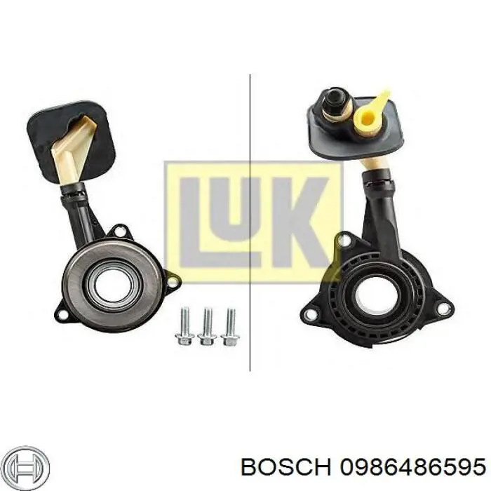 Робочий циліндр зчеплення в зборі з витискним підшипником Bosch 0986486595 ціна, від 51.12 USD