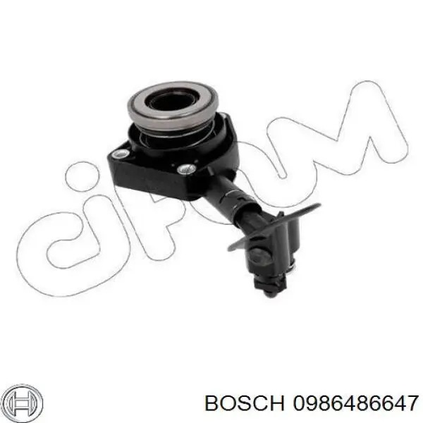 Робочий циліндр зчеплення в зборі з витискним підшипником Bosch 0986486647 ціна, від 81.50 USD