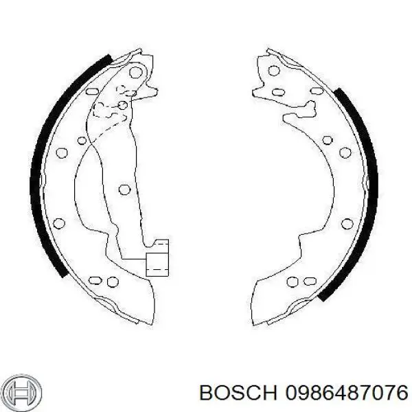 0986487076 Bosch колодки гальмові задні, барабанні