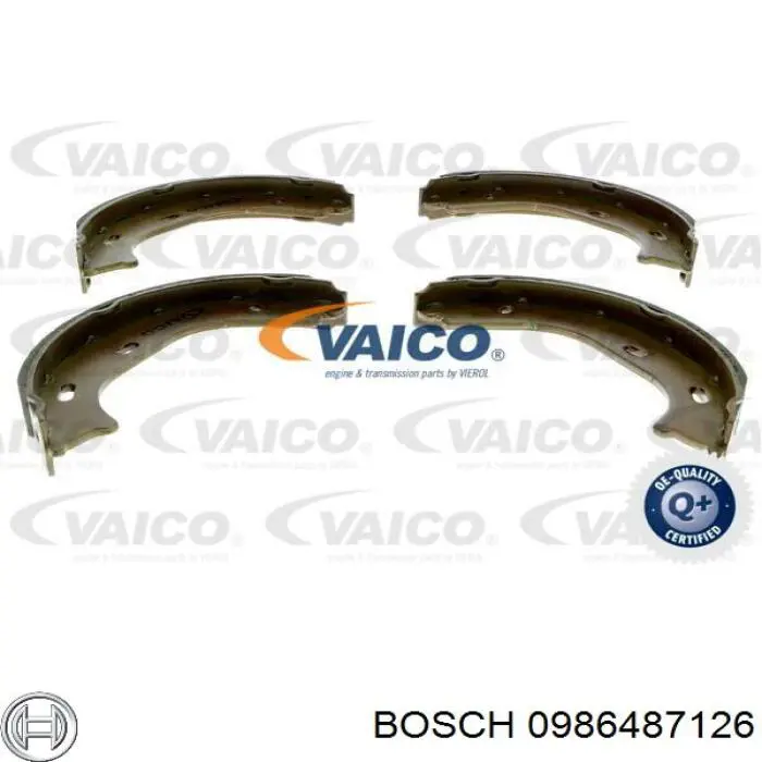 Колодки ручника 0986487126 Bosch