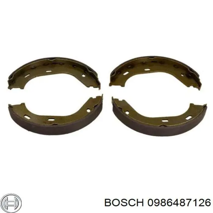 Колодки ручника 0986487126 Bosch
