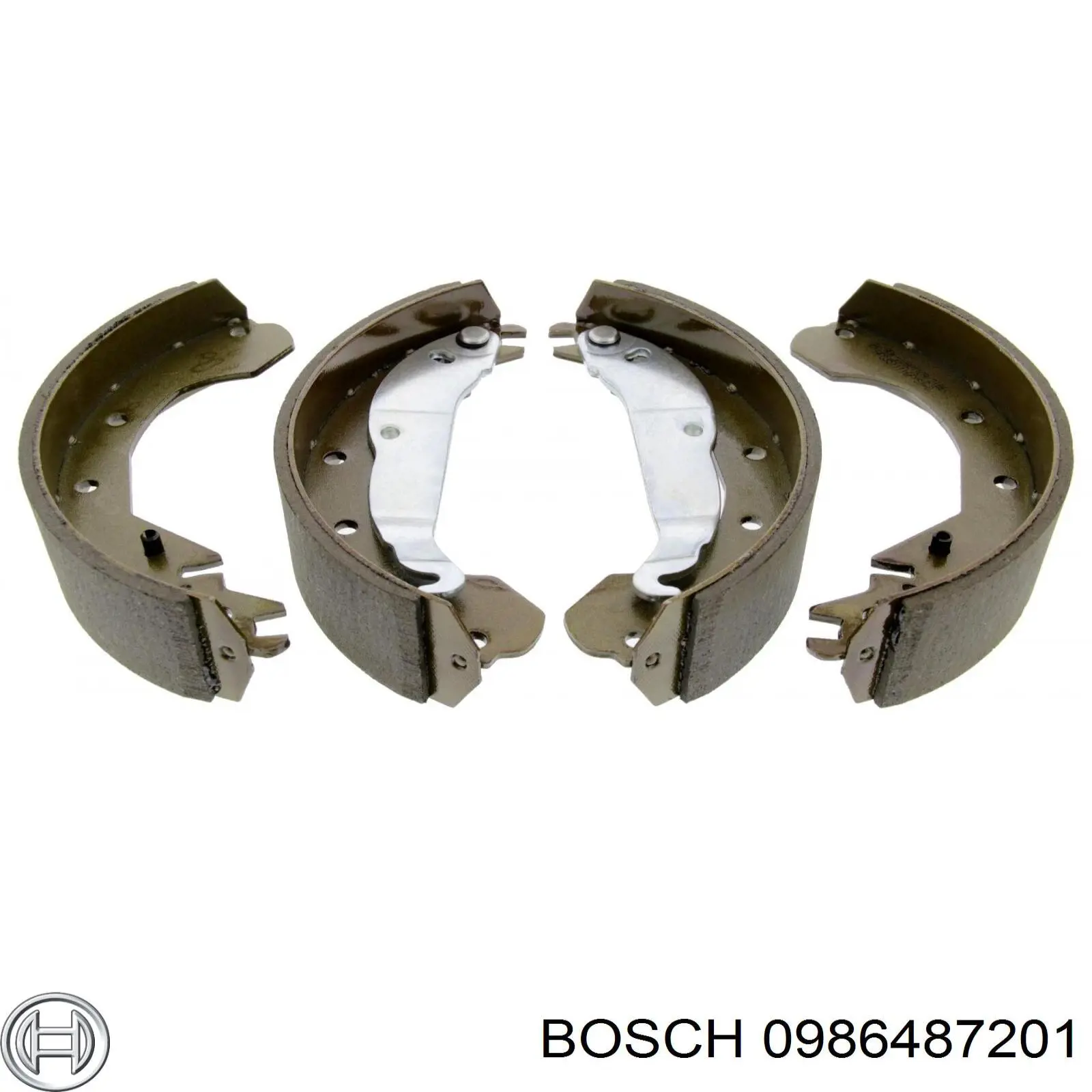 Колодки гальмові задні, барабанні 0986487201 Bosch