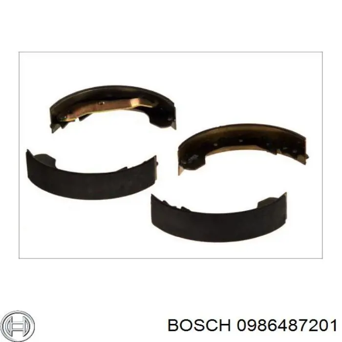 Колодки гальмові задні, барабанні Bosch 0986487201 ціна, від 21.11 USD