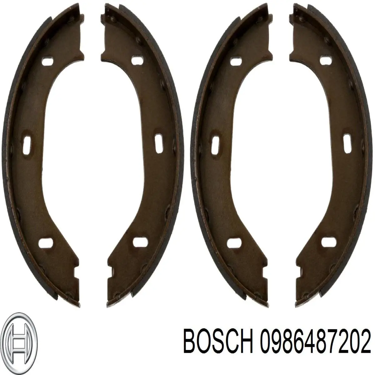 Купити 0986487202 Bosch Колодки гальмові задні, барабанні