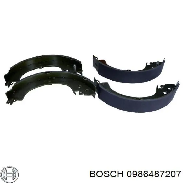 0986487207 Bosch Колодки гальмівні задні, барабанні