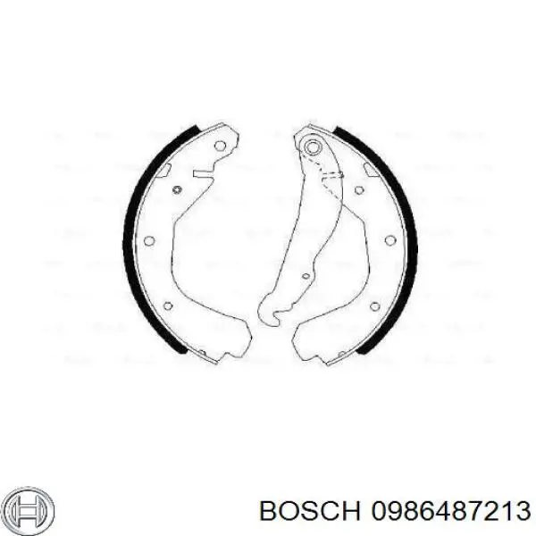 Колодки гальмові задні, барабанні Bosch 0986487213 ціна, від 16.35 USD