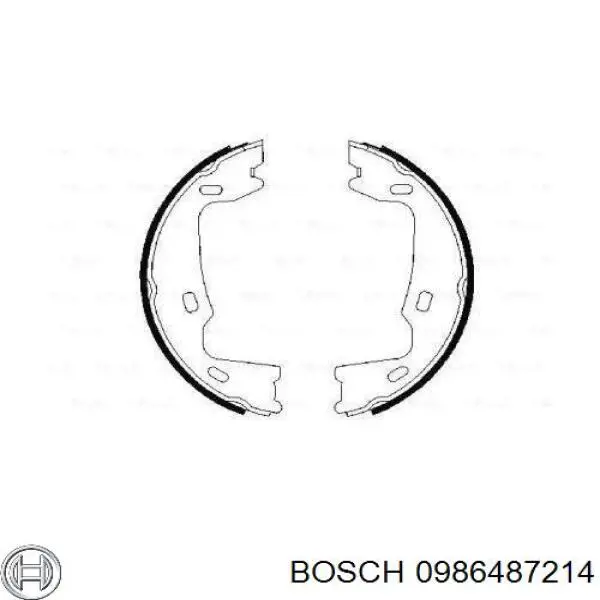 Колодки ручника 0986487214 Bosch