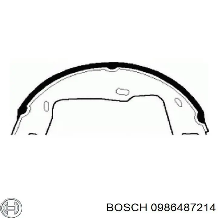Колодки ручника 0986487214 Bosch