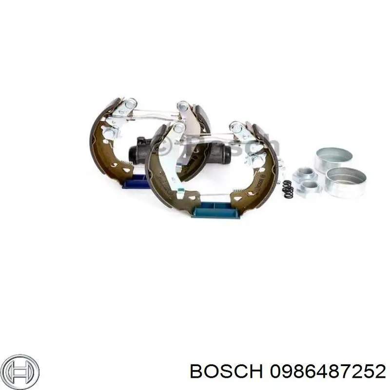 Купити 0986487252 Bosch Колодки гальмові задні, барабанні