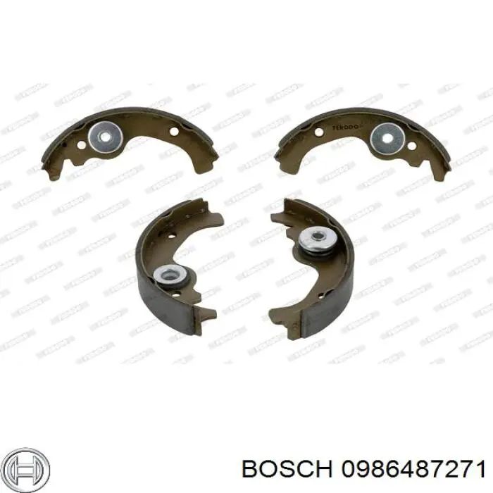 Купити 0986487271 Bosch Колодки гальмівні передні, барабанні