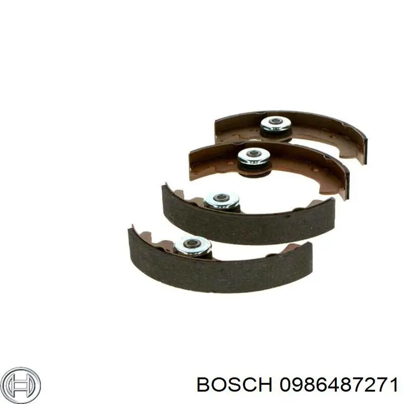 Колодки гальмівні передні, барабанні Bosch 0986487271 ціна, від 25.95 USD